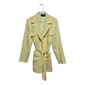 Demi a Mode Paris Double Breasted Belted Coat Size Small